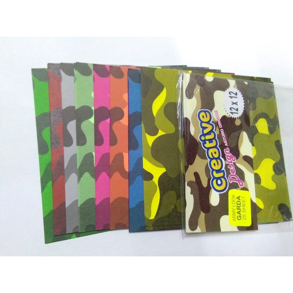 

ASTURO kertas ORIGAMI 12x12 CREATIVE ARMY ISI 25 LEMBAR kertas lipat