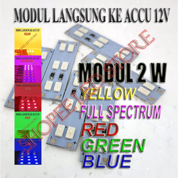 EKONOMIS... !! HPL LED MODUL 2 WATT 12 VOLT 6 LED SMD 5730 2 WATT WARNA  PLAFON PAPAN REKLAME