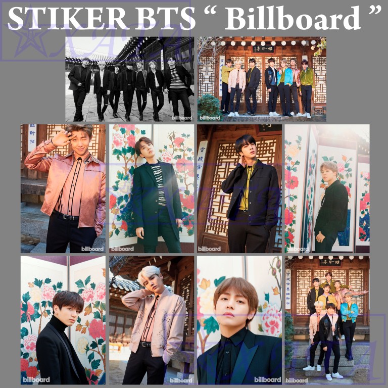  READY STOCK Stiker  BTS  Billboard Kpop Murah  Shopee 