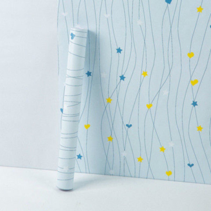 WALLPAPER 60cm WALPAPER WALL STICKER STIKER DINDING POLOS PUTIH KARAKTER DEKORASI KAMAR TIDUR ANAK