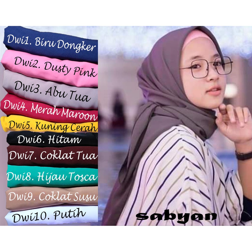 JILBAB KERUDUNG PASHMINA NISSA SABYAN DIAMOND Shopee Indonesia