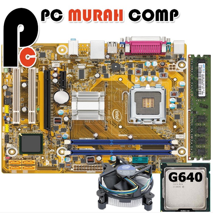 Paket Motherboard H61 OEM dengan processor G640 plus RAM 2gb + FAN