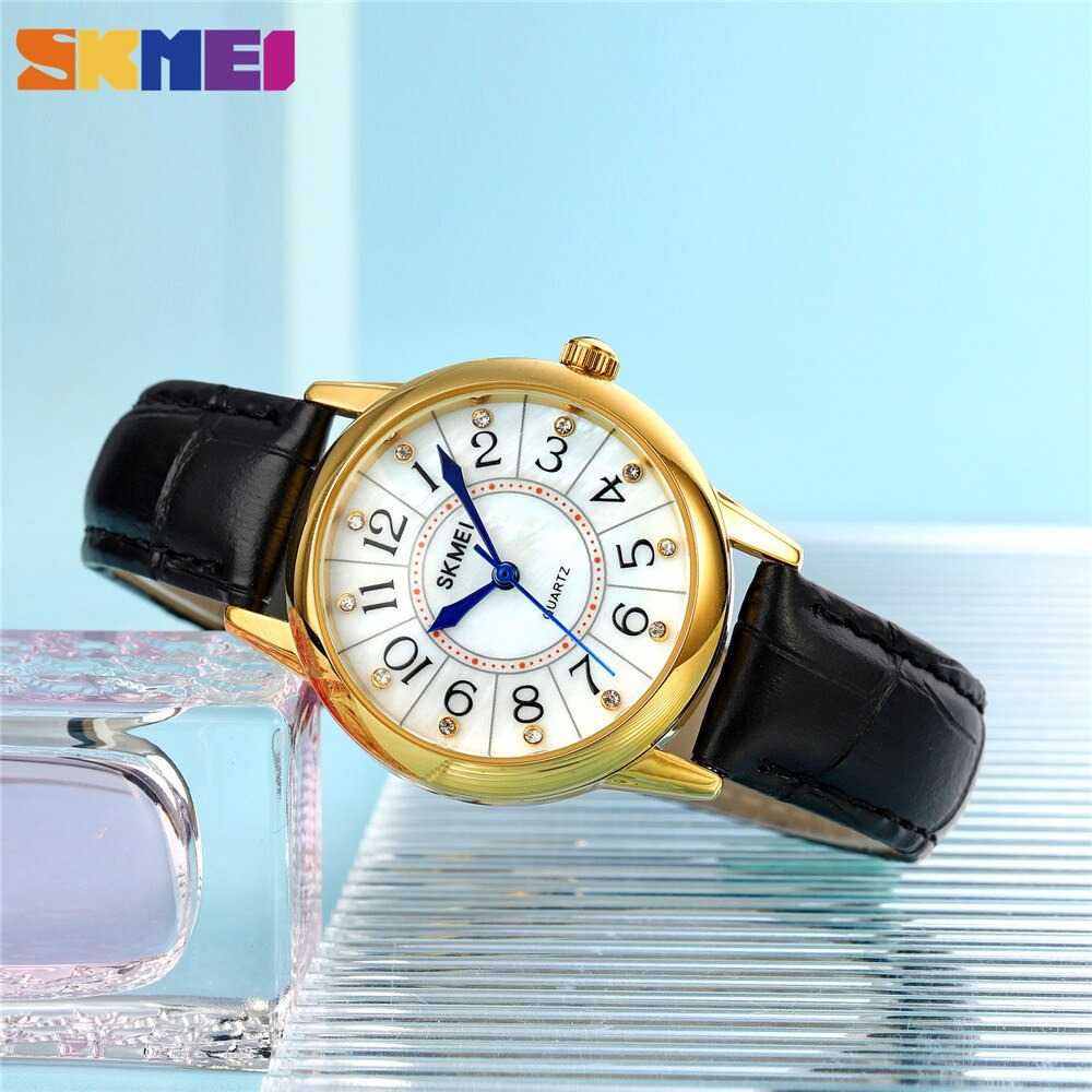 ARS - SKMEI Jam Tangan Analog Wanita Strap Kulit - 1823