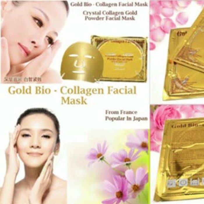 MASKER TOPENG GOLD - MASKER TOPENG GOLD BIO COLLAGEN