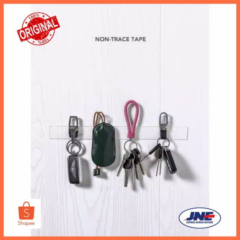

[ORIGINAL]Nano Magic Tape Grip Double Tape Bening Serbaguna 1002 30mmx1mmx2M