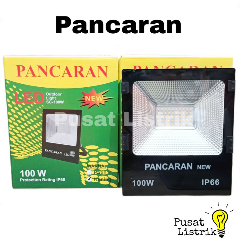 Lampu Sorot LED 100Watt Pancaran + Bubble Wrap Lampu Tembak LED 30W 50W 100W Pancaran