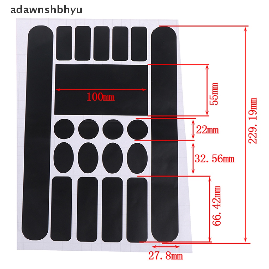 Adawnshbhyu Fashion Bike Chainstay &amp; Frame Protector Stiker Pelindung Sepeda Paster