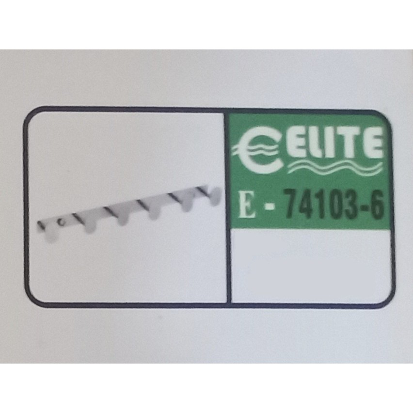 Gantungan Baju Stainless 304 Anti Karat 6 Kait-Elite E 74103-6
