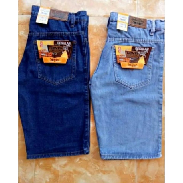Celana pendek pria Celana levis pendek Denim