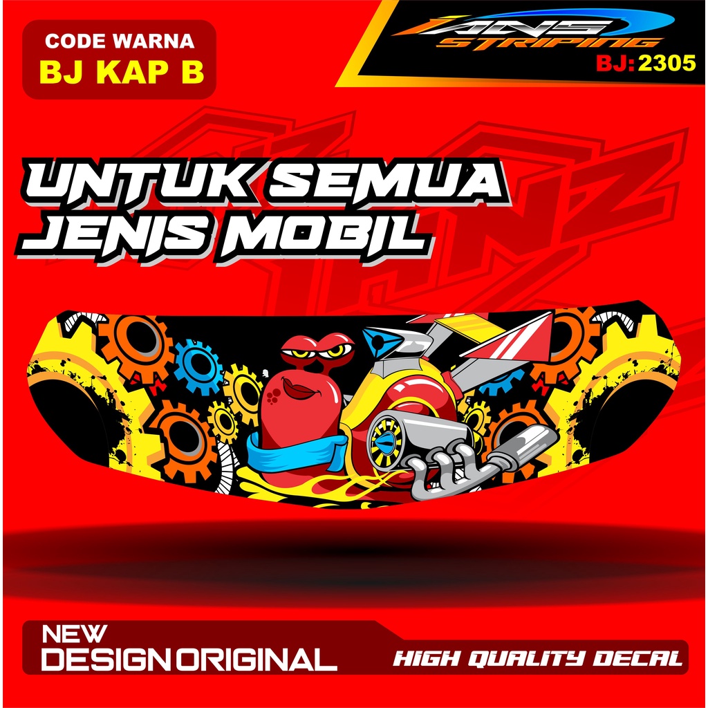 STICKER VARIASI KAP DEPAN MOBIL AVANZA / VARIASI STIKER CUP DEPAN MOBIL XENIA / STIKER KAP CUP MOBILIO AGYA CALYA / STIKER MOBIL