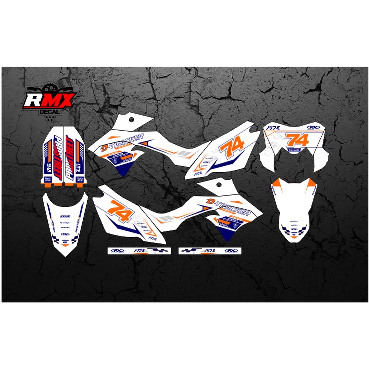 DECAL DTRACKER FULLBODY (015) DEKAL STIKER DTRACKER 150 SE 2016 2017 2018 2019 2020 2021 2022 HITAM 