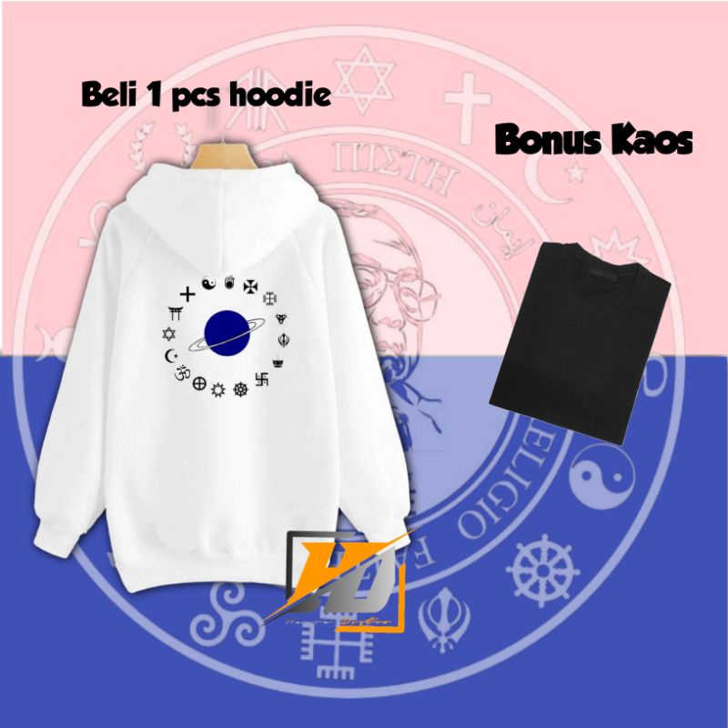 jaket Hoodie pluralisme toleransi/Sweater hoodie pria wanita pluralisme