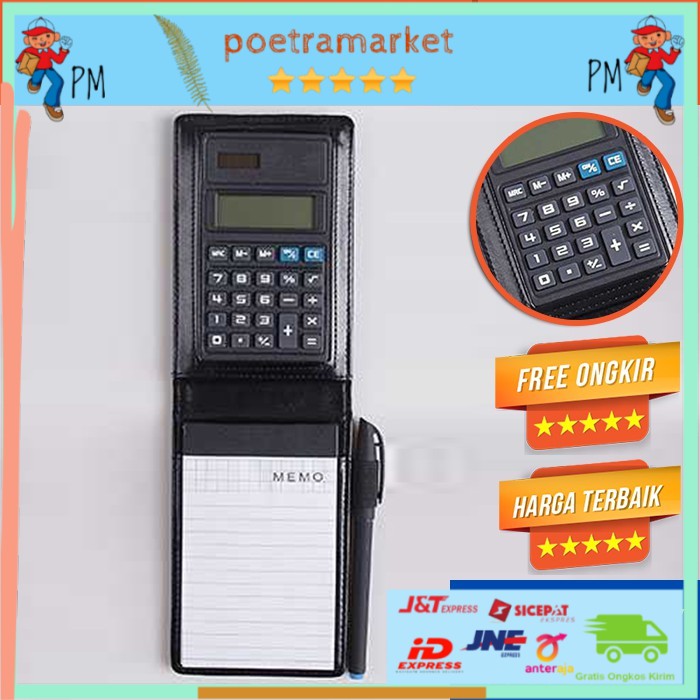

BUKU PLUS KALKULATOR HITAM HIGH QUALITY LEATHER CATATAN BINDER COVER KULIT CALCULATOR NOTE BOOK BUKU