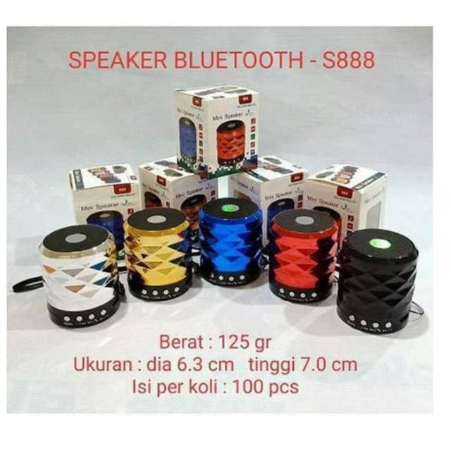 Speaker bluetooth music portable S888/speaker mini box music