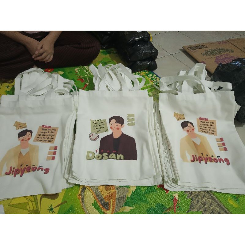 Totebag Kanvas Drill Bukan Blacu, 30x40, Free Fullcolour