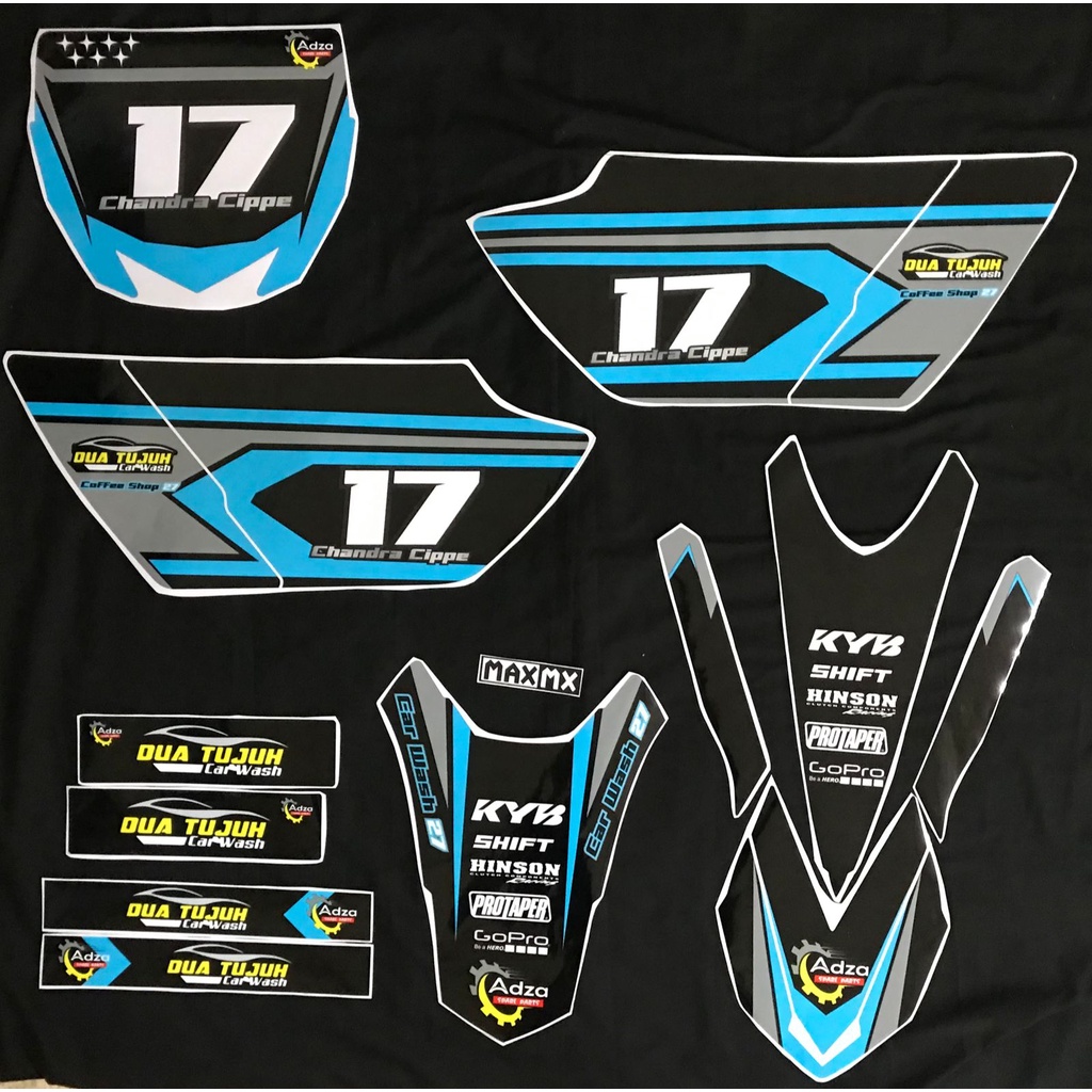 decal yz 85 new bebek standar biru hitam