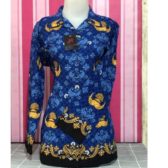 Terbaru Seragam Batik KORPRI wanita termurah / seragam korpri wanita / batik korpri wanita lengan pa