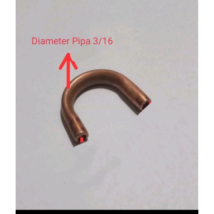 Pipa Ubend  Uben Evaporator Indoor AC Pipa 3/16