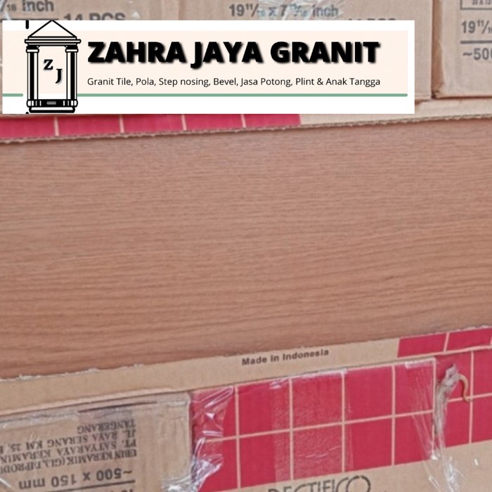 granit roman 15x50 dbalsa rosato motif kayu matte