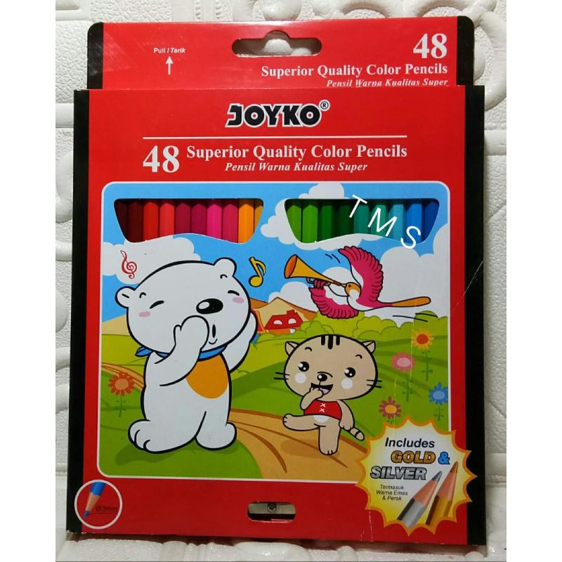 

Pensil gambar Joyko 48 warna Classic
