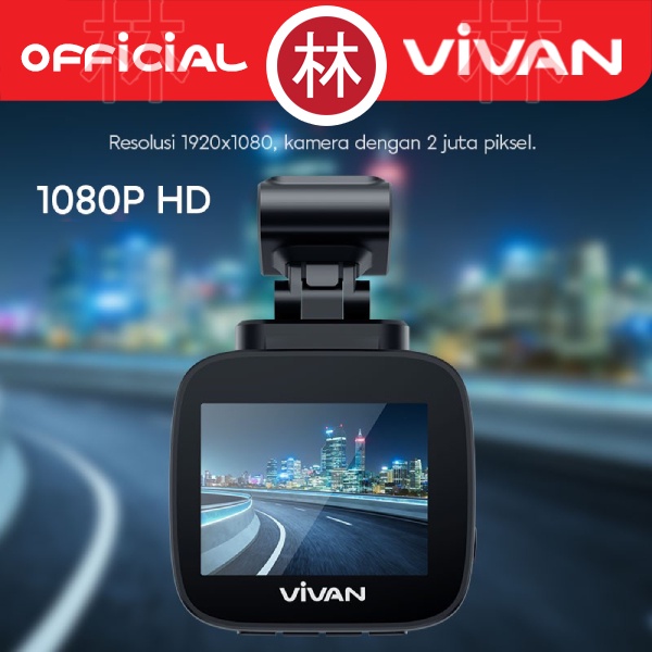 VIVAN VDR01 Dash Cam / CCTV Mobil 1080HD Super Wide Angle High Res