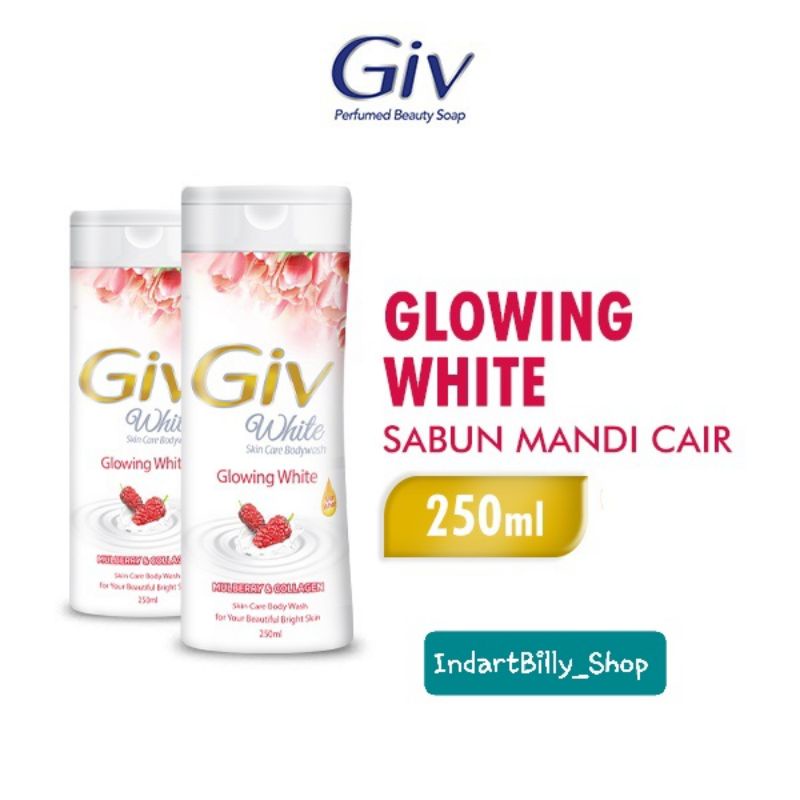 Giv Bodywash Glowing White Botol 250 ml
