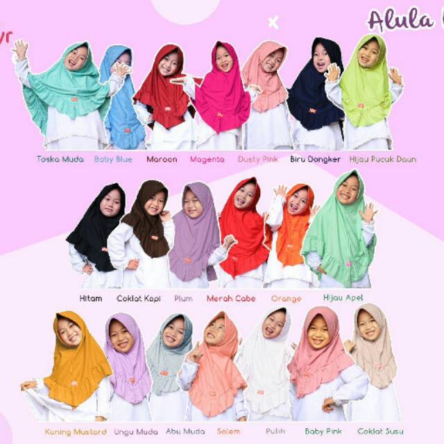 Alula kids hijab anak kaos ori khayr hijab hijab baby hijab sekolah
