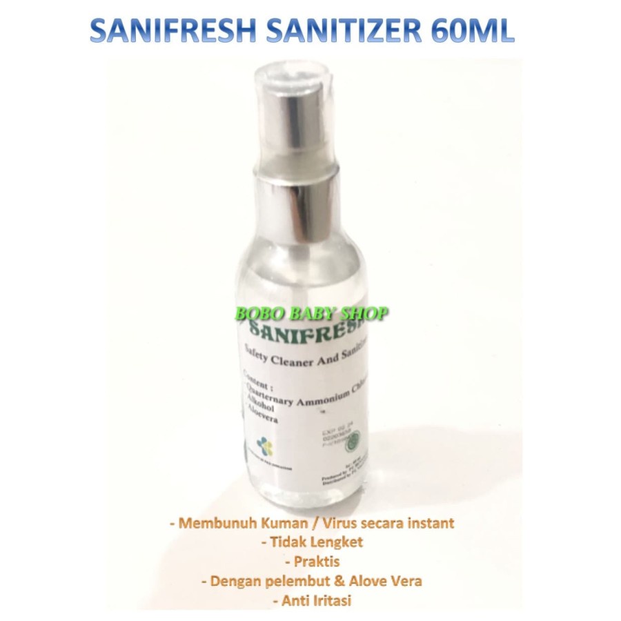 SANIFRESH 60ml Hand Sanitizer Spray