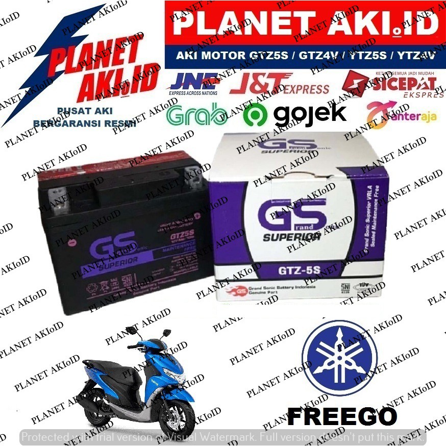 Jual Aki Motor Yamaha Freego GTZ5 GTZ5S GTZ 5S GS Y Accu Kering MF