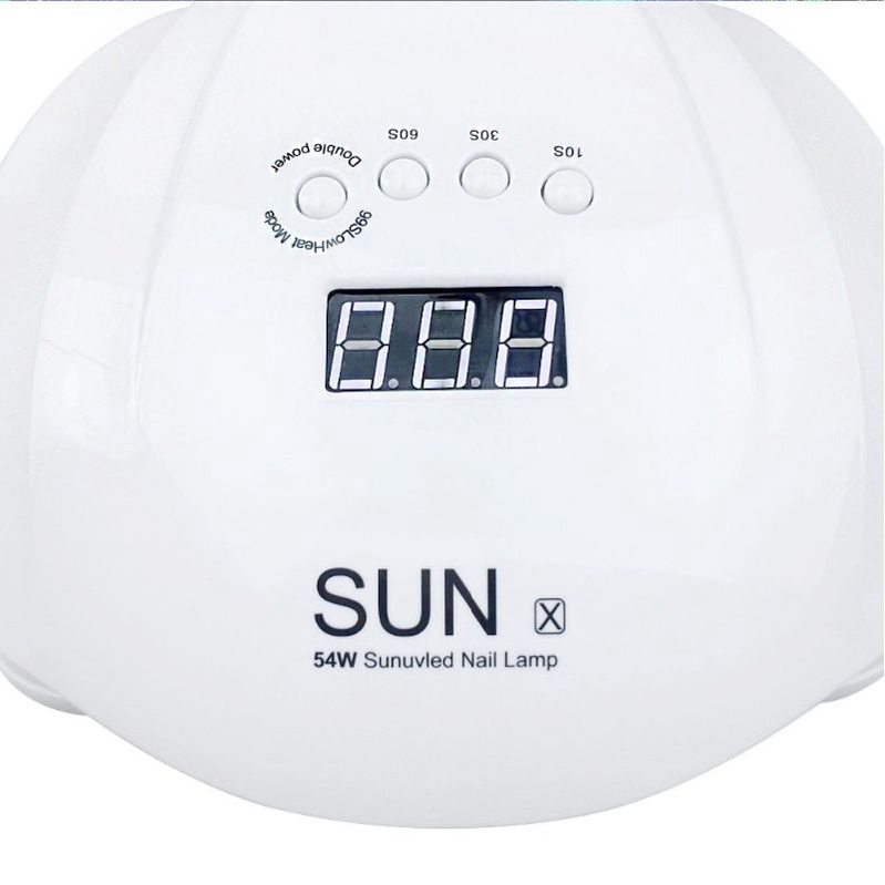Biutte.co Pengering Kutek Kuku UV LED Nail Dryer 54W - SUN-X - White