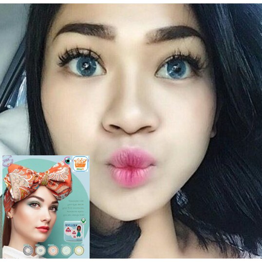 SOFTLENS MINUS NEWBLUK BLUE 15mm (-6.00) GRATIS TEMPAT SOFLEN