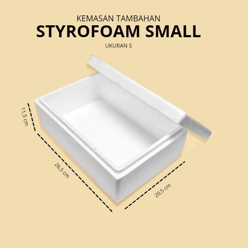 

kemasan tambahan sterofom packing stereofom box ikan makanan surabaya - L