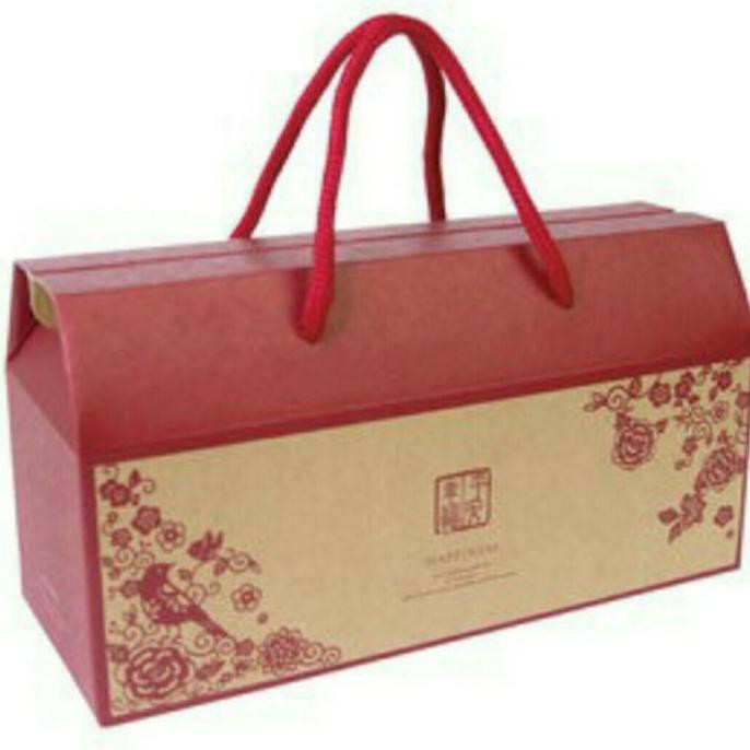 

DISKON Hampers Box imlek serbaguna model tenteng tebal mewah simple
