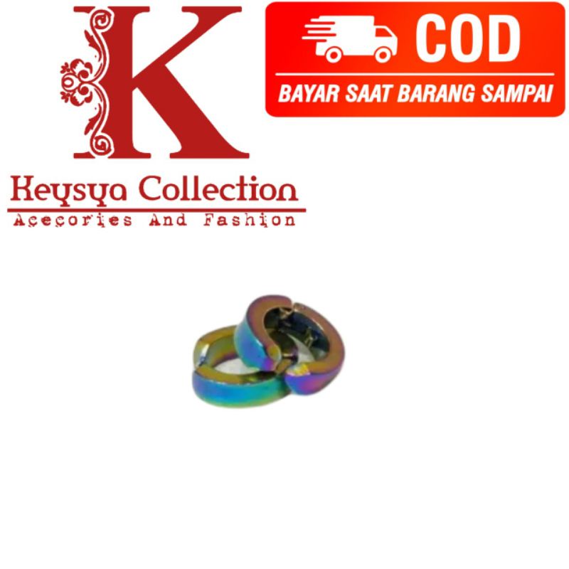 SEPASANG ANTING JEPIT PRIA TANPA LOBANG