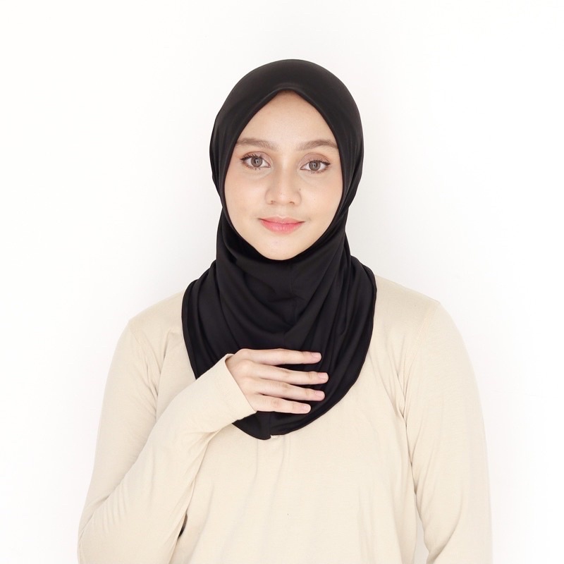 HIJAB SPORT NON PET BERGO SPORT JILBAB SPORT
