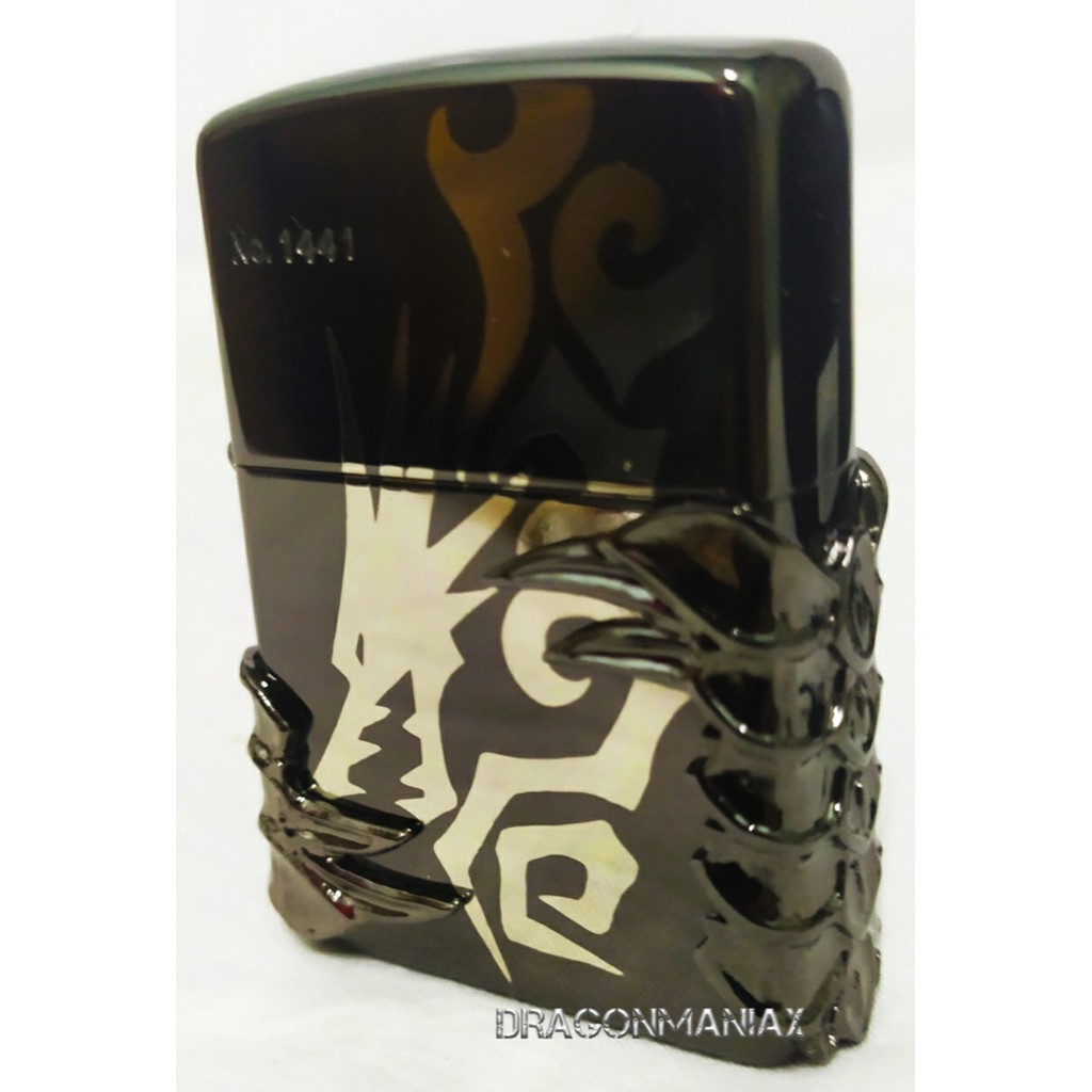 korek zippo original dragon black ice panzer limited edition