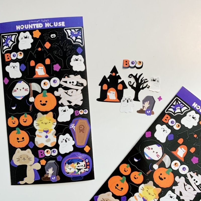 

Summer Tapes - Haunted House Seal Sticker/deco sticker/sticker jurnal/polcos deco
