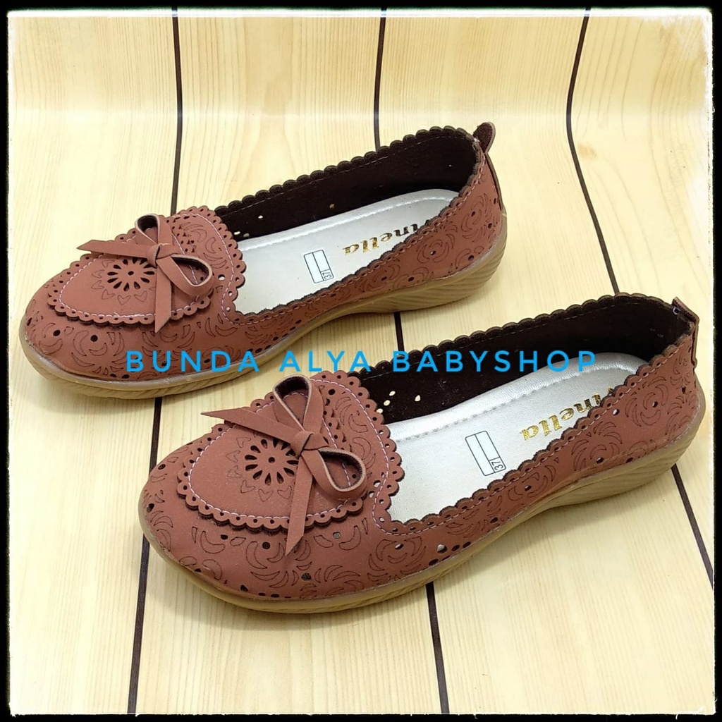 Sepatu Kerja Wanita COKLAT Size 37 - 40 - Sepatu Kerja Wanita Sepatu Wanita Formal Sepatu Slip On SALE