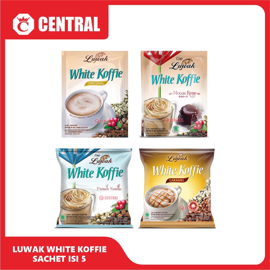 

LUWAK WHITE KOFFIE 5"S /Centralbandung