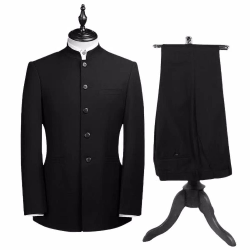 SETELAN JAS MANDARIN JAS DAN CELANA | SET JAS MANDARIN | SET JASKO | CELANA BAHAN | CELANA FORMAL | 