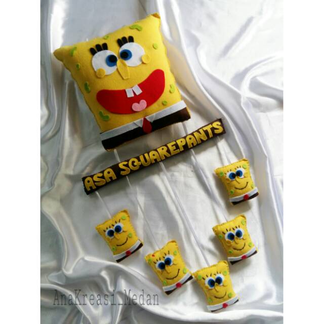 Pola Spongebob  Dari  Flanel  Rahman Gambar