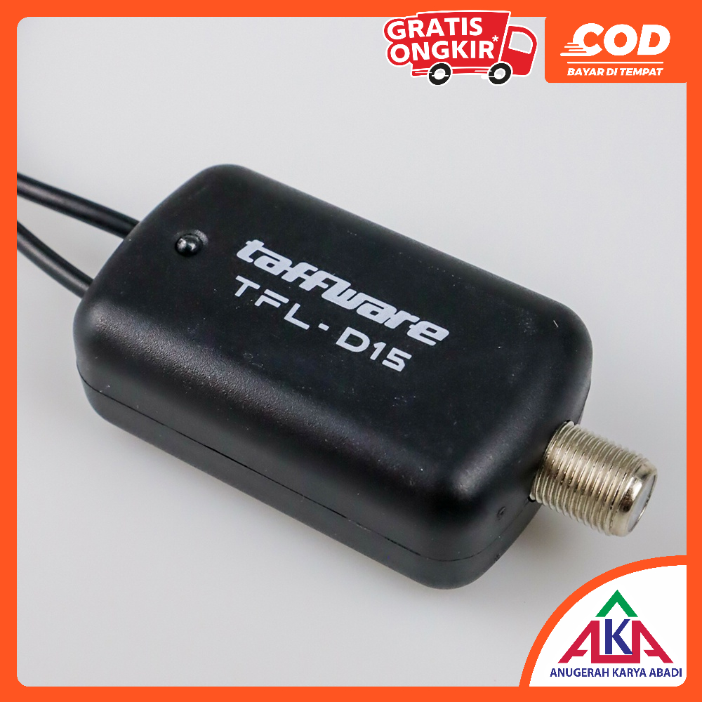 Taffware Penguat Sinyal Antena TV Amplifier Signal Booster HD DVB-T2 for Digital TV Antenna - TFL-D15-5