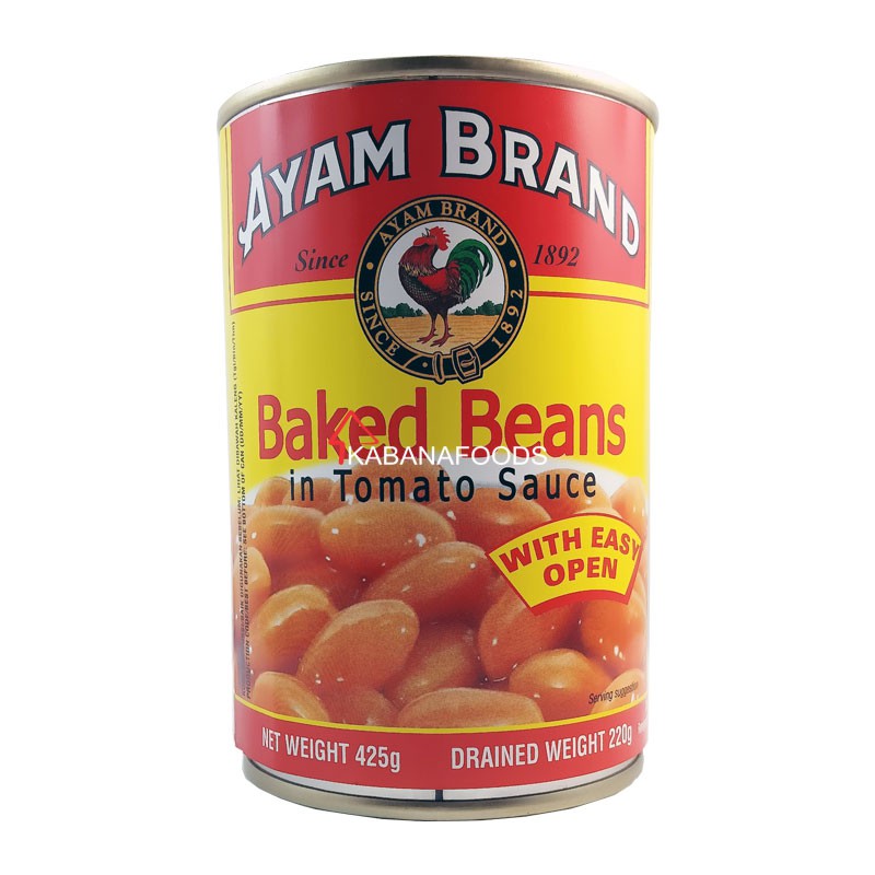 

Kacang Panggang Kalengan Ayam Brand Baked Beans 425g