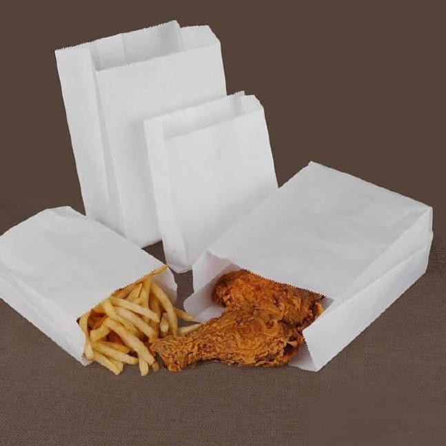 vbe paper bag size m medium fried chicken kantong kertas roti white isi 100 pcs harga ter shopee indonesia vbe paper bag size m medium fried chicken kantong kertas roti white isi 100 pcs harga ter