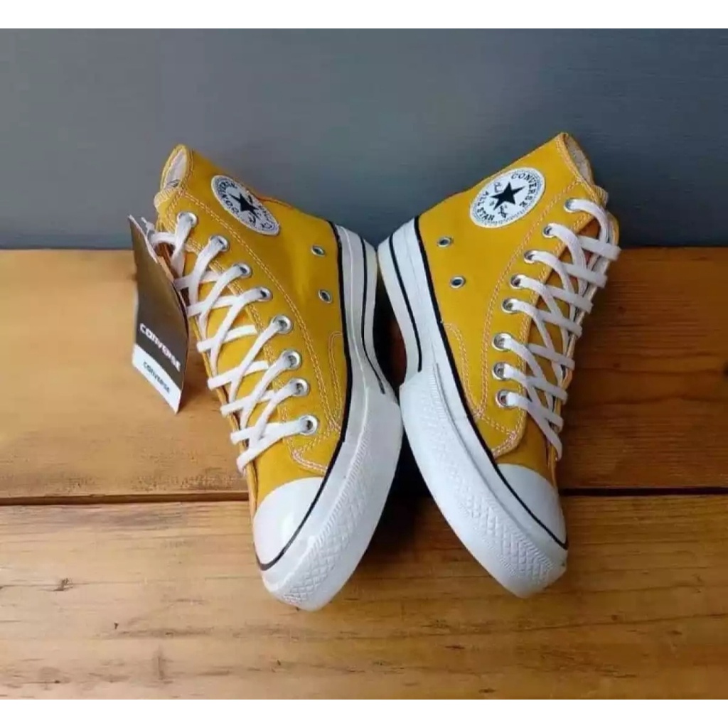 Converse70 Chuck Taylor 70s Hight Pria Wanita Yelow // Sepatu Trendi // Sepatu Sneakers Premium