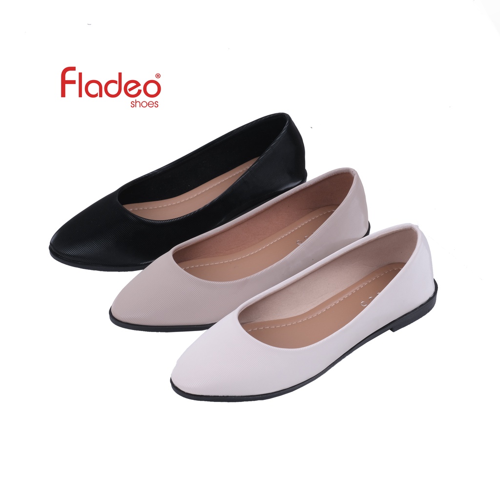 Fladeo D21/LSB380-1RA/Sepatu Flat Wanita [ Flat Ballerina Shoes ]-0