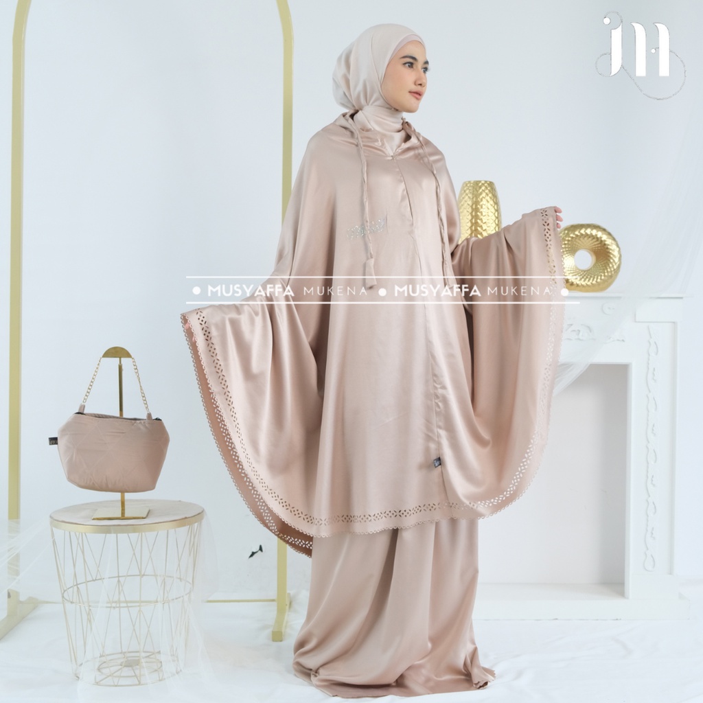 Mukena Dewasa Silky Daily Lasercut 2in1 Aliza series