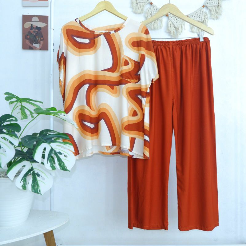 BABYDOLL JUMBO RAYON FIT TO XXXL LD 130 (CELANA PANJANG) SERI 1 LD125 LD130-PJXL 22