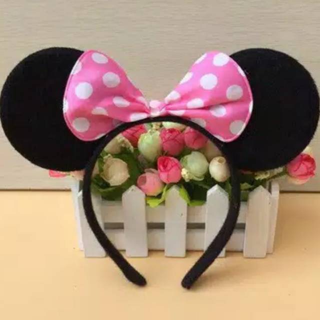Bando mickey mouse / minnie mouse / bando anak perempuan