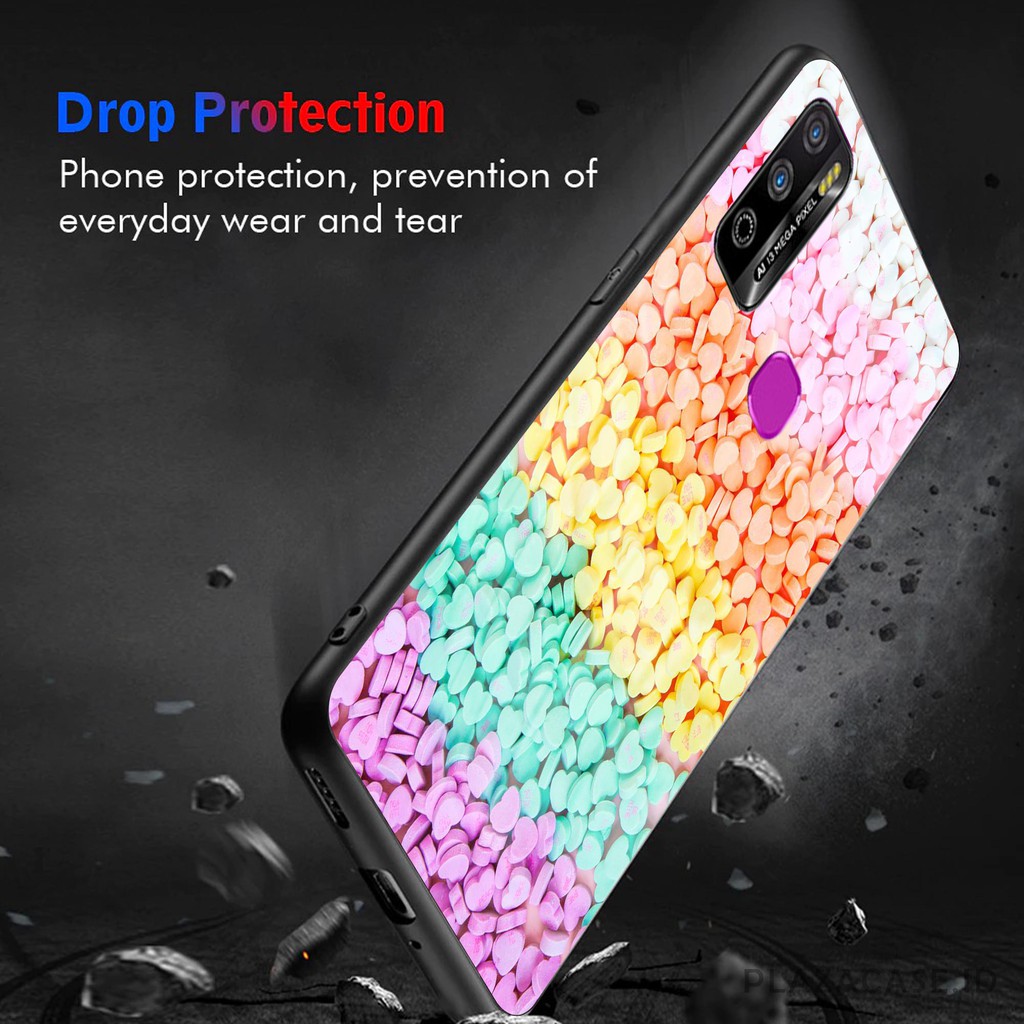 K63 ( Infinix Hot 9 Play ) Softcase kaca Infinix Hot 9 Play - Case Infinix Hot 9 Play - casing hp